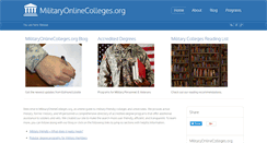 Desktop Screenshot of militaryonlinecolleges.org