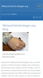 Mobile Screenshot of militaryonlinecolleges.org